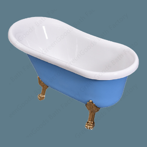 <span class=keywords><strong>Baignoire</strong></span> autoportante classique bleu foncé à pieds de chèvre, prix usine CE - Product Image 4