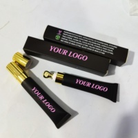 Private Label Crystal Glazuur Lippenstift Hydraterende Fruit Goud Squeeze Tube Voedende Lip Behandeling 100% Veganistische Lipgloss