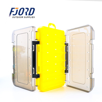 Boîte de rangement pour matériel de pêche en plastique transparent personnalisée, multi-compartiments, étui de rangement pour leurres, organisateur de petites pièces écologique