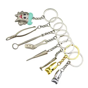 Wholesale Custom Promotional Gift Keychains Dentist Keyring Doctor Medical Tool Keychains