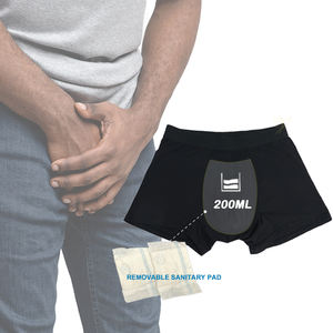 Sous-vêtements d'<span class=keywords><strong>incontinence</strong></span> lavables pour hommes Hygieia avec coussin absorbant, slips urinaires réutilisables anti-fuites pour une <span class=keywords><strong>protection</strong></span> contre les pertes importantes - Product Image 1