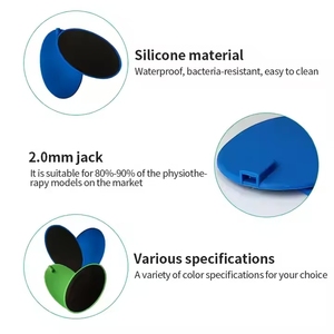 Patchs d'électrodes en silicone adhésifs réutilisables longue durée 95x158mm, gel conducteur, substitut pour masseur EMS TENS - Product Image 5