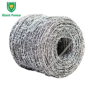 कारखाने प्रत्यक्ष 200 मीटर बार्बेड वायर कोइल 1.8 मिमी डबल मुड़ गैल्वेनाइज्ड स्टील pvc लेपित रेजर वायर दीवार स्पाइक सीधे लोहे के तार - Product Image 1