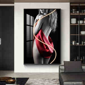 Hiện đại đơn giản đèn LED với hiên trang trí bức tranh ánh sáng sang trọng sexy phòng khách nền tường treo bức tranh - Product Image 3