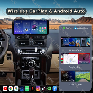 Cadre d'intégration autoradio pour TOYOTA PRADO 2014-2017, panneau stéréo 12,3 pouces, faisceau de câblage, câble d'alimentation, Canbus - Product Image 3