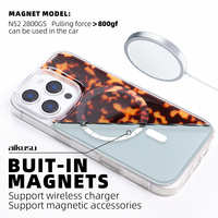 Coque de téléphone magnétique antichoc effet écaille de tortue au design unique et chic de 1,5 mètre pour iPhone 17 Air Pro Max 16 Pro Max