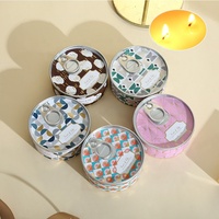 Bougie parfumée artisanale en cire de soja naturelle en gros pour la décoration de la maison, pots en étain, non toxique, aromathérapie, cadeaux créatifs pour les fêtes de Diwali