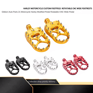 Pedane Universali in Lega di Alluminio Modificate Anteriori/Posteriori per -<span class=keywords><strong>Davidson</strong></span> XL883 1200 X48 & <span class=keywords><strong>750</strong></span> Dyna Softail Fat Boy - Product Image 1