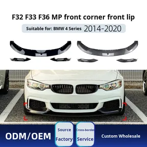 Applicabile a <span class=keywords><strong>Serie</strong></span> <span class=keywords><strong>4</strong></span> F32 F33 M-Tech 2014-20 Convertibile Coupé Spoiler Anteriore Modifica Angoli Paraurti Modello 393 OLIVER - Product Image 3