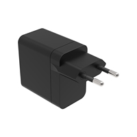 Pengisi Daya Cepat 65W GaN Dual USB C PD3.0 PPS 2 Port Adaptor Dinding untuk Laptop Tablet - Kabel Opsional