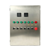 Armoire de distribution industrielle en acier inoxydable avec protection IP55, étanche, pour applications de traitement de l'eau