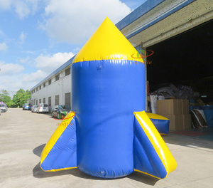 Bouée gonflable de natation de fusée activités aquatiques bouée publicitaire de marquage de zone maritime flottante - Product Image 3