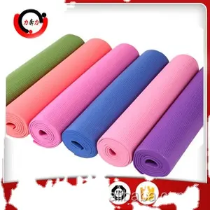 Tikar Yoga Hitam PVC Ramah Lingkungan