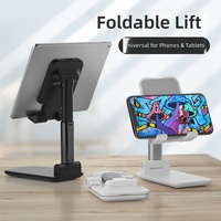 Support de téléphone portable universel pliable et réglable avec réglage de la hauteur et de l'angle, support portable pour tablette