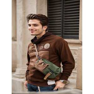 Bolso cruzado para hombre, de nailon, correa ajustable mediana, hebilla, cordón, duradero, para uso en vacaciones - Product Image 3