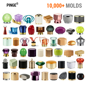 Capuchon <span class=keywords><strong>de</strong></span> flacon <span class=keywords><strong>de</strong></span> <span class=keywords><strong>parfum</strong></span> magnétique noir large en métal lourd, cône en bois, cylindre rond, 15 mm <span class=keywords><strong>de</strong></span> haut, inversé, en Zamac - Product Image 2