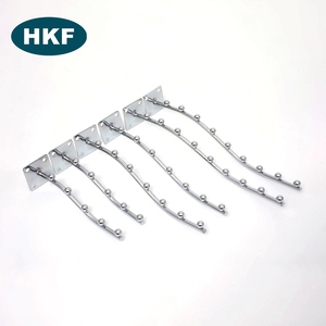 Nhà Máy Bán buôn treo tường kim loại thẳng Chrome dây hiển thị móc siêu thị treo quần áo móc với chất lượng tốt nhất - Product Image 3