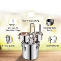 Kit de distillation d'alcool écologique BrightDay Eco-friendly Alcohol Still 8Gal/30L en acier inoxydable avec tube en cuivre et pompe pour la fabrication de bière artisanale à domicile