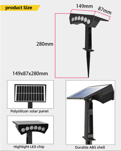 <span class=keywords><strong>Projecteur</strong></span> de décoration de pelouse extérieur étanche IP65 à énergie <span class=keywords><strong>solaire</strong></span> pour l'éclairage des arbres de jardin à usage domestique - Product Image 6