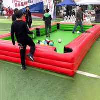 20 pies 30 pies comercial PVC divertido humano inflable fútbol juego Snookball piscina mesa de billar con bola