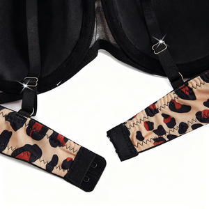 Venta de liquidación EE. UU. Almacén Stock Mujeres Lencería erótica Sexy Pecho abierto Ropa interior Encaje Semi tentación Body Bra Set - Product Image 3