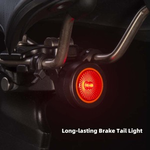 Luz trasera para bicicleta, luz trasera de advertencia de seguridad, luz recargable por USB para bicicleta, lámpara trasera LED para ciclismo, luces impermeables para bicicleta - Product Image 2