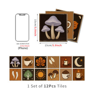 Panneau mural imperméable autocollant effet carrelage vinyle, idéal pour cuisine et salle de bain – Meilleures ventes - Product Image 2