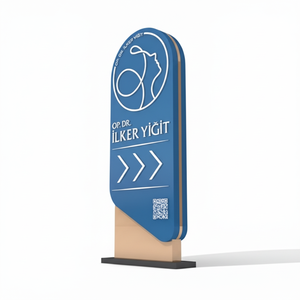 ป้ายโลโก้และป้ายชื่อแบรนด์แบบกำหนดเองพร้อมฐานตัวอักษรโลหะสำหรับป้ายบอกทางธนาคารและสถาบันการเงิน ป้ายเสาสูง - Product Image 3