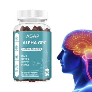Alpha-gpc <b>Pre</b>-<b>workout</b> Gummy Choline Phosphatidylserine Brain <b>Supplement</b> Alpha Gpc Gummies - Product Image 1