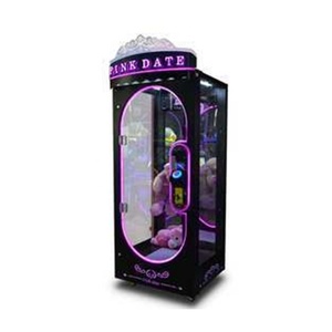 Máquina de juego de peluches operada por monedas, tipo grúa de garra rosa de gran tamaño, con simulador de tijeras para muñecas de juguete de una sola pieza, fabricada por Name - Product Image 3