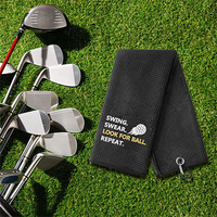 Serviettes de golf en microfibre gaufrée, absorbantes et à séchage rapide, avec logo personnalisé brodé ou imprimé, haute qualité, vente directe usine, faible MOQ