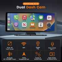 10,26 ''portátil inalámbrico Apple Carplay Android Auto 4K Pantalla de grabación Dual Carplay pantalla táctil Monitor de coche ZC10 + 32G