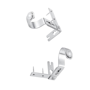 Custom Curtain Rod Brackets for Ceiling-Mounted, Drapery Rod <strong>Holder</strong> Steel Black Oxided Bracket for Furniture Hardware - Product Image 5