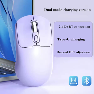 Ratón Inalámbrico de Carga Rápida con Sensibilidad DPI Ajustable - Ratón de Viaje Compacto, Plegable y con Función de Reposo Automático para Ordenador/PC - Product Image 4
