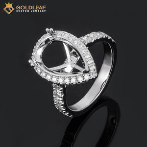 Anillo de Boda Unisex Personalizado Goldleaf, Oro de 14K, Corte Redondo, Diamante Cultivado en Laboratorio DEF VVS-VS, Certificado IGI, Anillo de Compromiso - Product Image 2