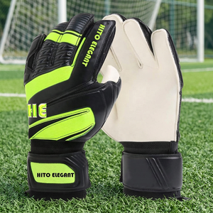 Gants de gardien de but de football professionnels de qualité supérieure, latex allemand 4 mm, découpe des doigts en rouleau, respirant, logo personnalisé, design respirant - Product Image 3