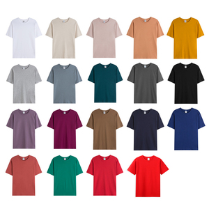 190Gsm venta al por mayor bordado barato a granel rojo cumpleaños camisetas para hombres mujeres diseño 100% algodón - Product Image 2