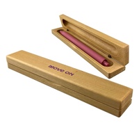 Porte-stylo écologique en gros Cadeaux promotionnels Boîte à stylo unique en bois au design haut de gamme en stock Bon pour logo personnalisé PKG016