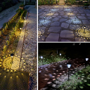 LED nouveau modèle de conception RVB solaire alimenté jardin extérieur paysage pelouse sol cour patio lumières chemin lumières décoration - Product Image 3