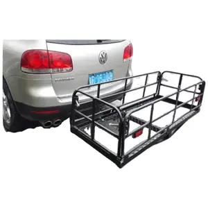 Foldable Hitch Cargo Carrier Mounted Basket Luggage Rack with 2" Receiver