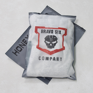 Custom Frosted Recycled Zipper Bags Clothing Packaging - Product Image 4