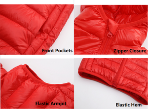 2024 enfant <span class=keywords><strong>sans</strong></span> manches veste léger hiver chaud vers le bas rembourré gilet pour garçons et filles matelassé fermeture éclair à capuche bouffant gilet - Product Image 4