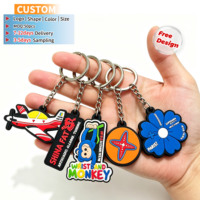 Porte-clés en caoutchouc personnalisés en usine, logo en relief 3D, porte-clés en PVC souple, porte-clés en caoutchouc pour cadeaux promotionnels