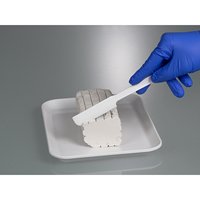 Spatule d'échantillonnage stérile jetable blanche Burkle GmbH, stérilisée aux rayons gamma, emballée individuellement, équipement de désinfection alimentaire
