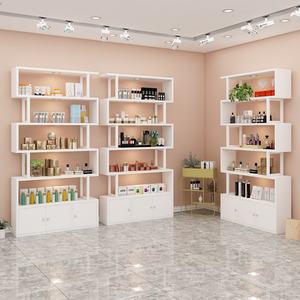 Exhibidores de Cosméticos con Luz, Precio de Fábrica, Diseño Personalizado con Logotipo, Estantes de Exhibición para Tiendas de Maquillaje - Product Image 5