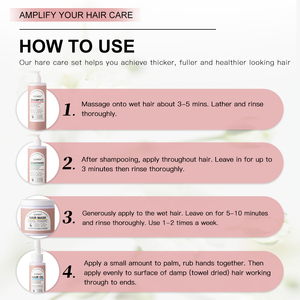 Kit de Soins Capillaires Hydratants pour Femmes, Huile d'Argan Bio, Beurre de Karité, Shampoing et Après-Shampoing au Riz, Naturel, Végétalien, Anti-Frisottis, Cheveux Volumineux - Product Image 6