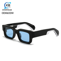 Nouvelles lunettes de soleil polarisées UV400 haut de gamme à monture carrée, style européen et américain, personnalisées, pour hommes et femmes, avec verres épais