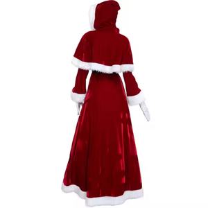 Nouvelle conception, vente en gros, prix bas, robe longue rouge de Cendrillon, robe de reine pour Noël, fête de Noël, cosplay, costumes - Product Image 2