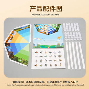 <span class=keywords><strong>Kit</strong></span> de Experimentos Científicos, Pirámide de la Cadena Alimenticia, <span class=keywords><strong>Kit</strong></span> de Manualidades para <span class=keywords><strong>Niños</strong></span> y Material de Biología para Estudiantes con Papel - Product Image 3