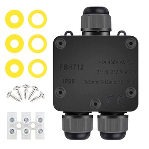 IP68 Waterproof Cable Junction Box Connector Plastic Enclosure Box Outdoor Electrical Junction Box